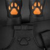 Mr. S Leather Open Paw Puppy Glove Orange