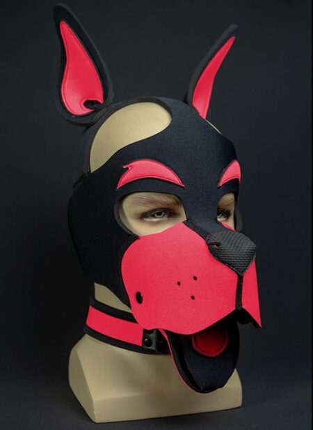 Mr. S Neoprene WOOF! Head Harness Pink