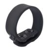 Brutus 3 Snap Silicone Cock Strap Black