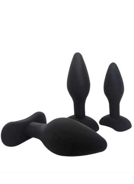 Brutus Silicone 3 Plug Ass Training Kit Black