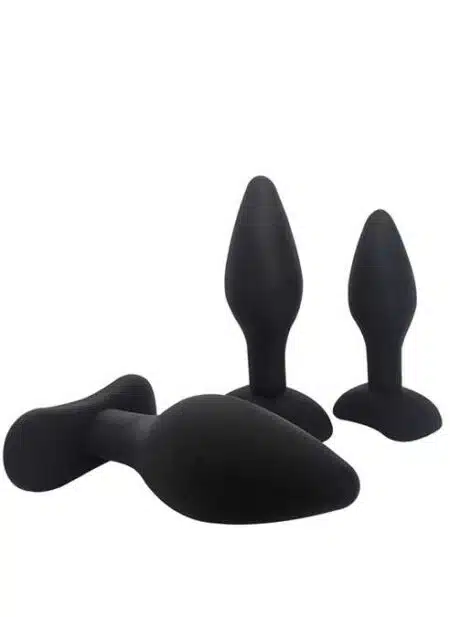 Brutus Silicone 3 Plug Ass Training Kit Black