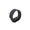 Brutus 3 Snap Silicone Cock Strap Black