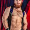 Mr. S Leather Sport Bar Vest Blue Extra large