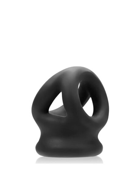 Oxballs Tri-Squeeze Stretch Sling +Silicone Black
