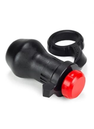 Oxballs Blaster Ass-Lock with Stopper Silicone Black / Red