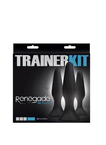 Renegade Sliders 3x Plug Trainer Kit Silicone Black