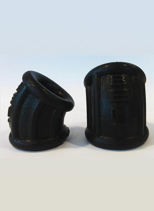 Oxballs Bent-1 Curved Ballstretcher Silicone Black Small