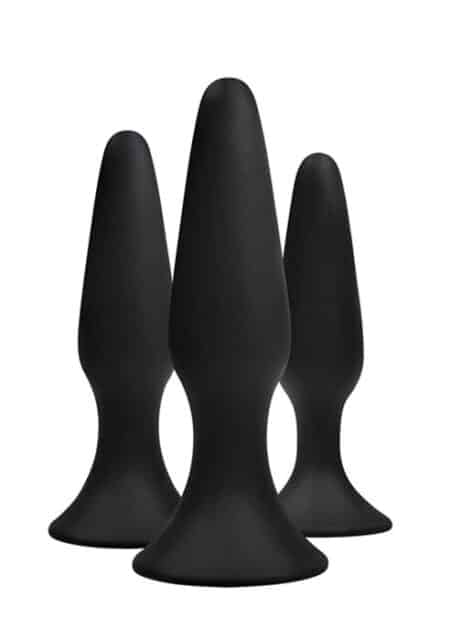 Renegade Sliders 3x Plug Trainer Kit Silicone Black