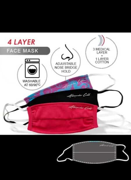 Alexander Cobb Facemask Print