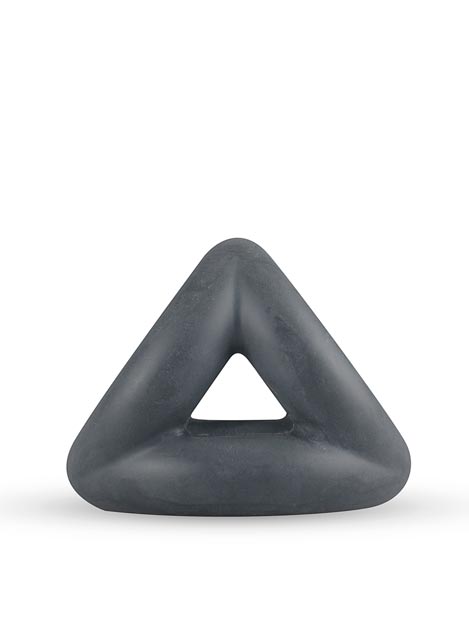 Boners Liquid Silicone Triple Cock Ring Grey