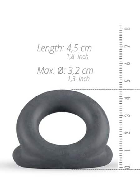 Boners Liquid Silicone Triple Cock Ring Grey