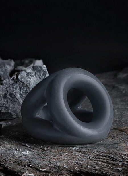 Boners Liquid Silicone Triple Cock Ring Grey