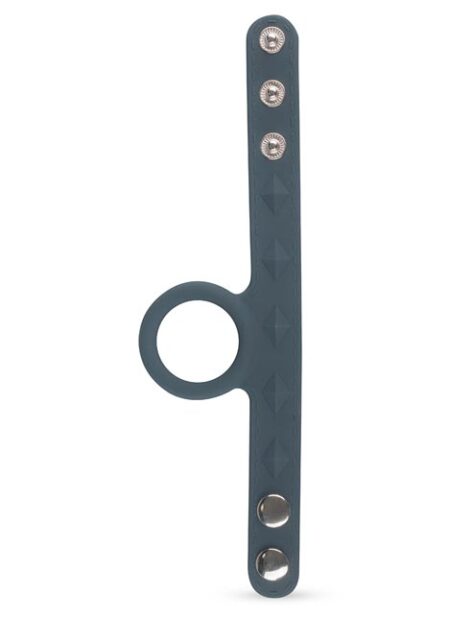 Boners Silicone Cock Ring & Ball Strap Grey Large