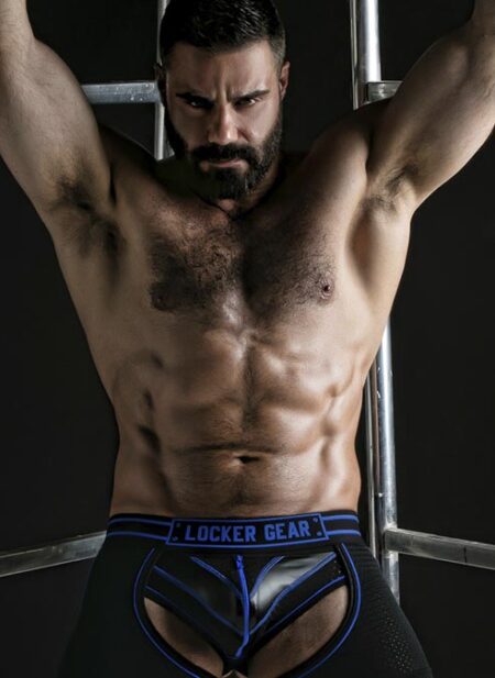 Locker Gear Short Chaps Blue Large