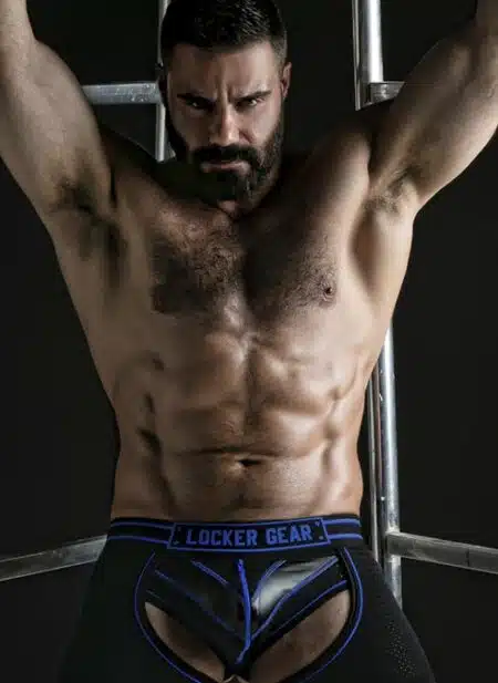Locker Gear Short Chaps Blue Large