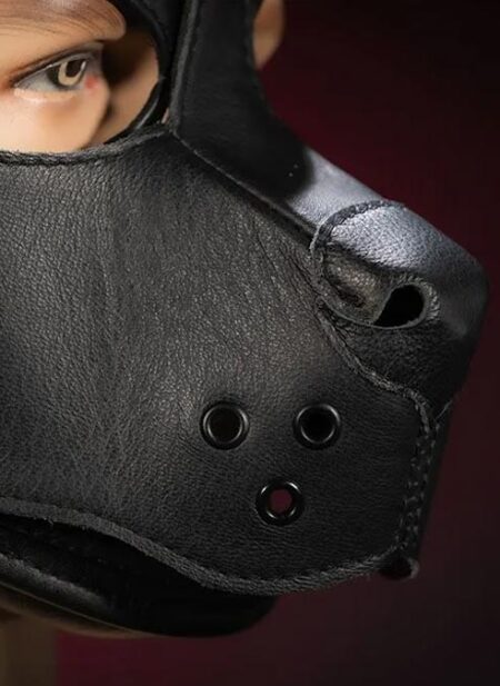 Mr. S Leather K9 Pup Hood Black Medium