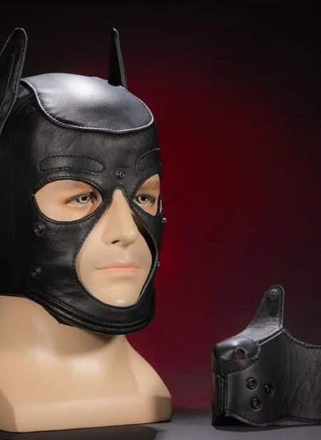 Mr. S Leather K9 Pup Hood Black Medium