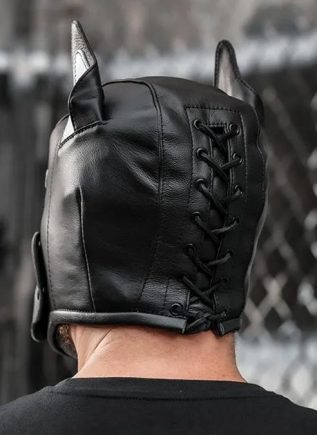 Mr. S Leather K9 Pup Hood Grey Large