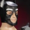 Mr. S Leather K9 Pup Hood Grey Large