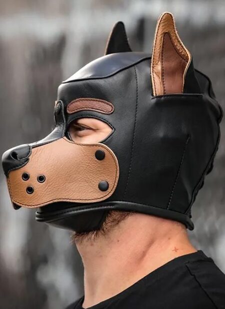 Mr. S Leather K9 Pup Hood Tan Medium