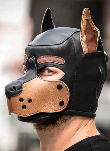 Mr. S Leather K9 Pup Hood Tan Medium