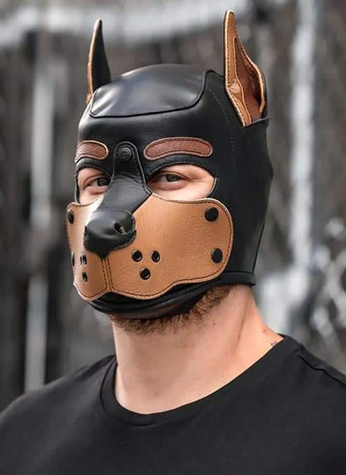 Mr. Leather K9 Hood Tan ⋆ Fetish