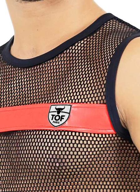 ToF Paris Spartacus Tank Top Black/Red Large