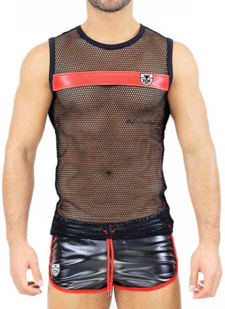 ToF Paris Spartacus Tank Top Black/Red Large