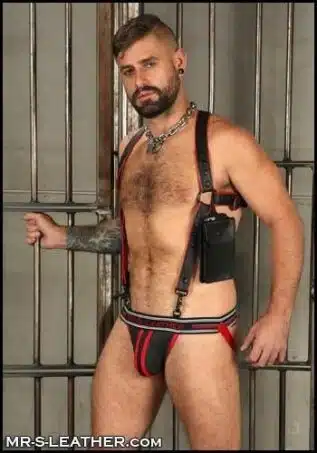 Mr. S Leather Hunter Harness Side Holster Black Large