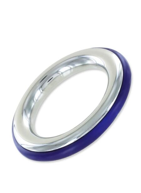 Dark Line Cazzo Steel Cockring Blue 40 mm