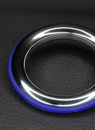 Dark Line Cazzo Steel Cockring Blue 40 mm