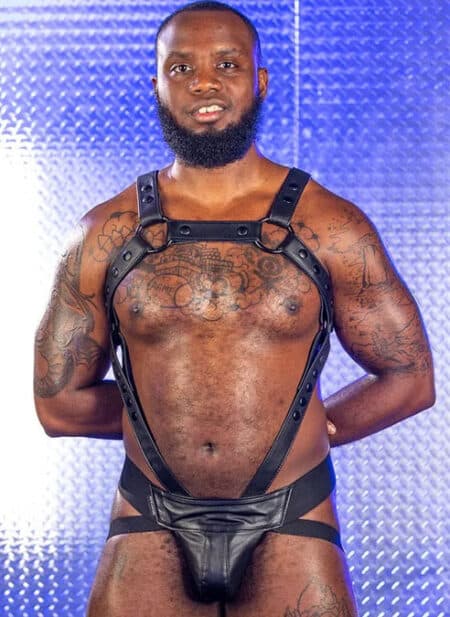 Mr. S Leather Cockstrap for Crossbow Body Harness Black Standard