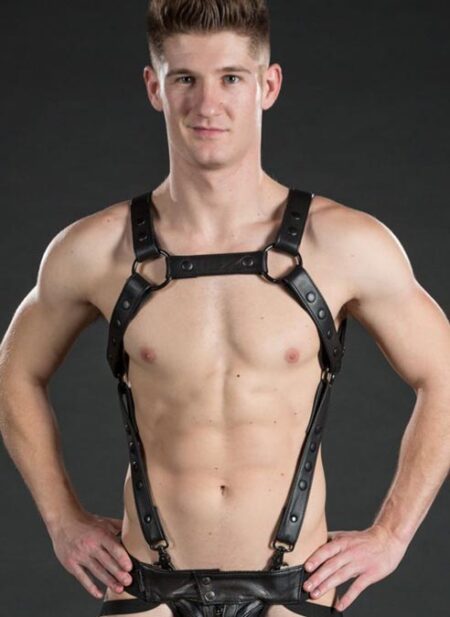 Mr. S Leather Crossbow Body Harness Black Small / Medium