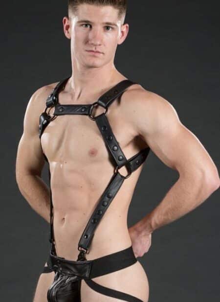 Mr. S Leather Crossbow Body Harness Black Small / Medium