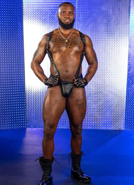Mr. S Leather Hunter Harness 2.0 Black Extra long