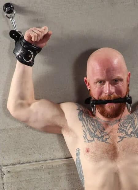 Mr. S Fetters Leather Padded Wrist Restraints Black