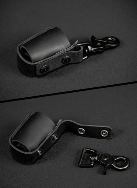 Mr. S Leather Poppers Bottle Holster Black