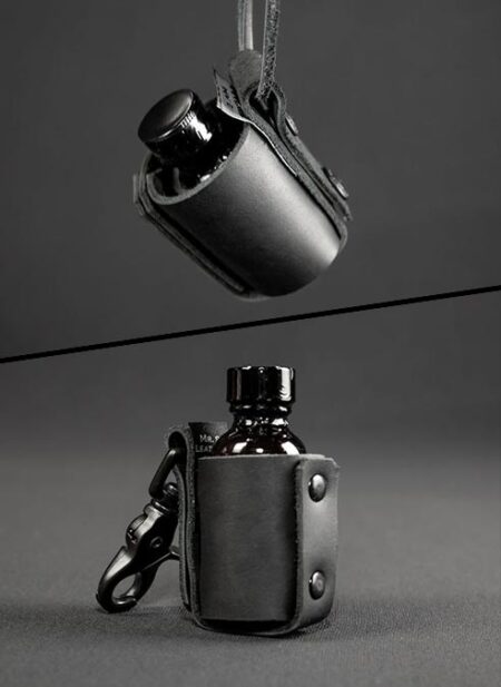 Mr. S Leather Poppers Bottle Holster Black