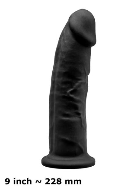 SILEXD Silicone Dildo Black 7,5 inch