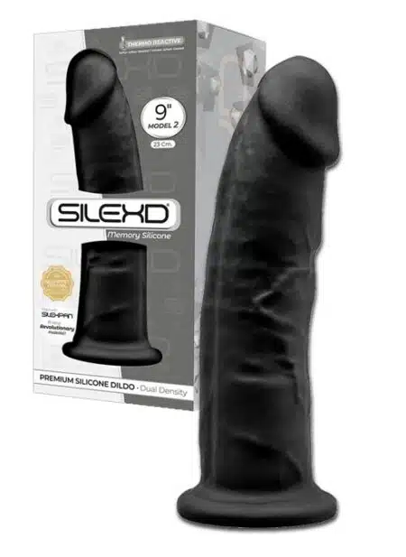 SILEXD Silicone Dildo Black 7,5 inch