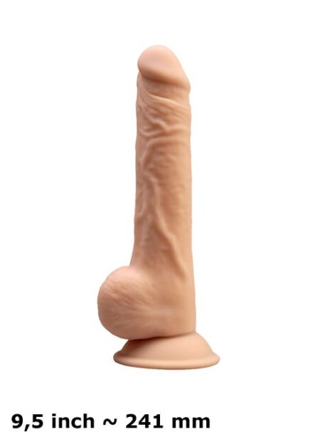 SILEXD Silicone Dildo with Balls Flesh 8 inch