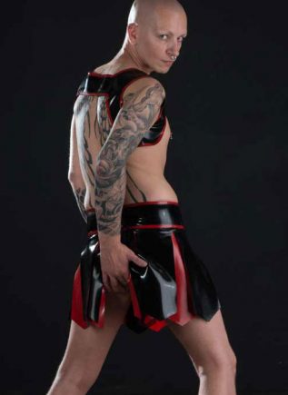 Rubber Gladiator Skirt XXS