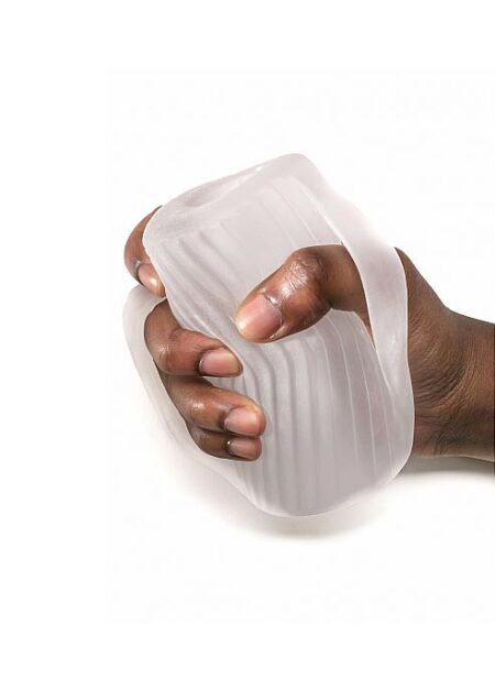 Perfect Fit Masturbator with Grip Clear
