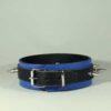 Leather Collar with Spikes Black