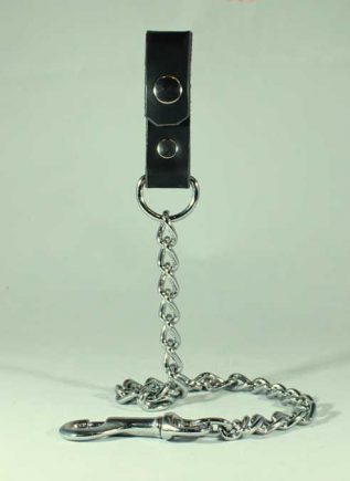 Leather Keyfob with Chain