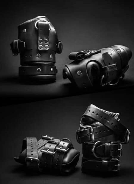 Mr. S Leather Four Buckle Hand Restraint