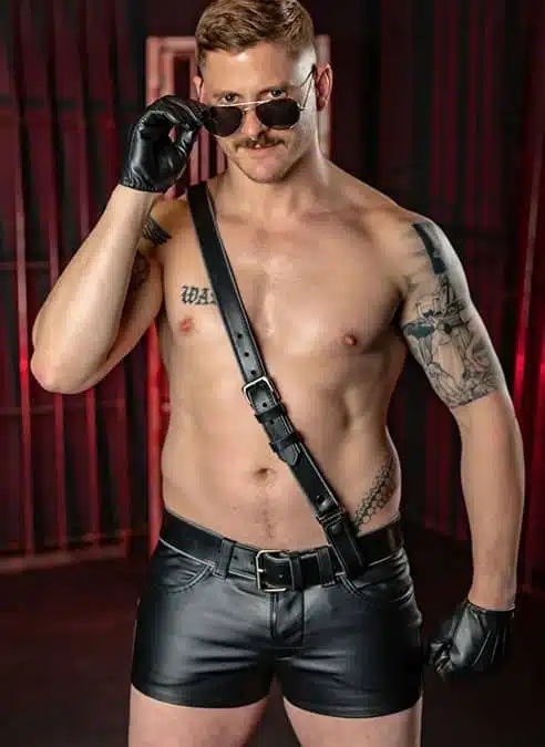 Mr. S Leather Piped Sam Browne