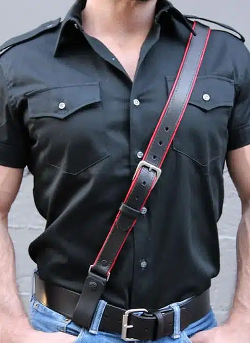 Mr. S Leather Piped Sam Browne