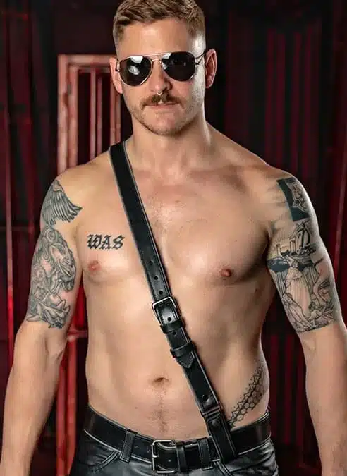 Mr. S Leather Piped Sam Browne