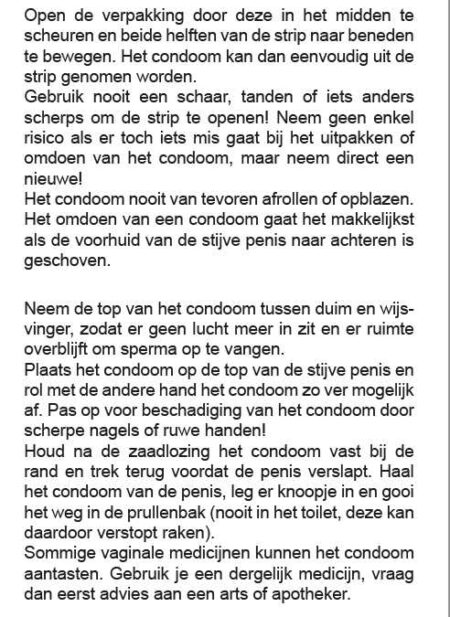 Condom Package 178 x 53 mm 20 Pack